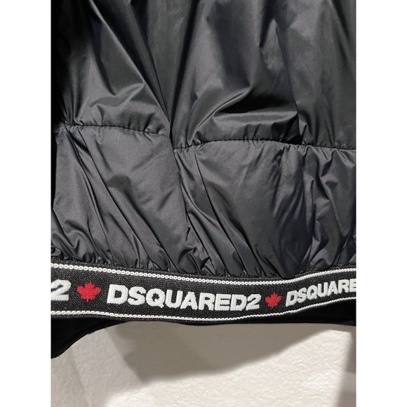 DSQUARED2 Mens Fitted Biker Style Ski Jacket Black Sz 50/L S71AN0204 S5331 - Picture 9 of 16